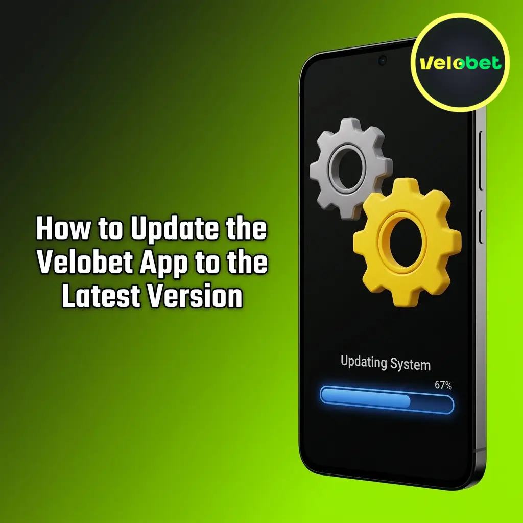 Velobet PWA app updating automatically in browser with latest features and game catalogue on screen