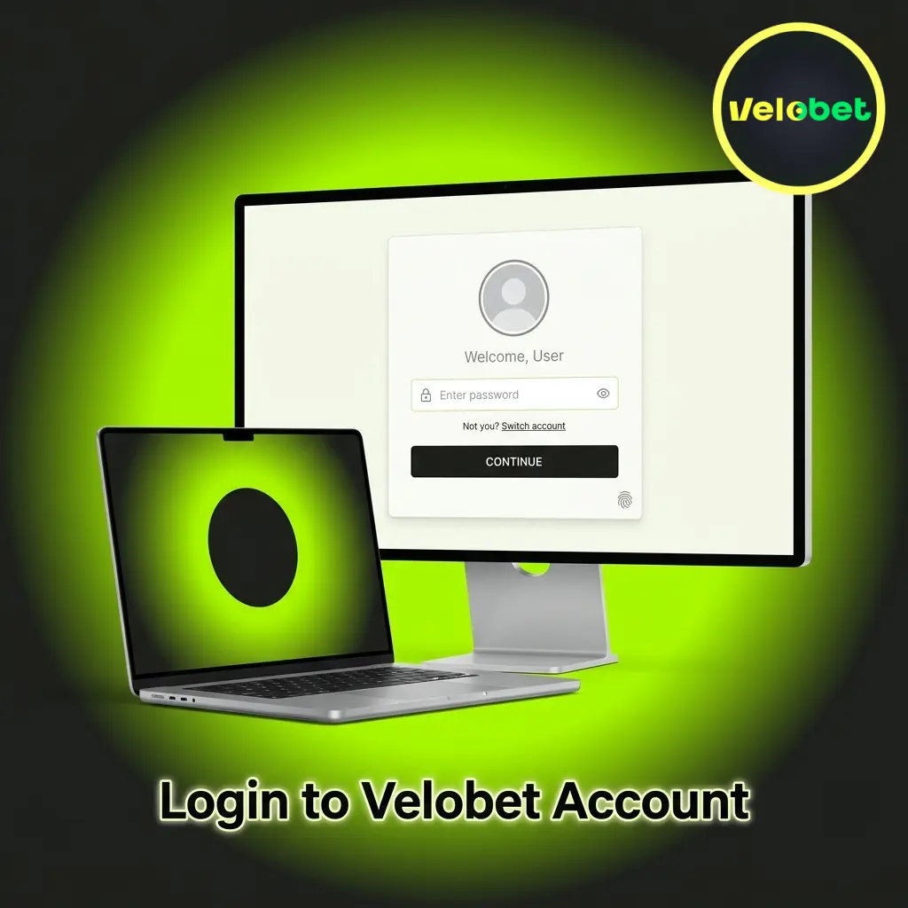 Velobet account login page showing sign-in form with email, password fields and two-factor authentication option