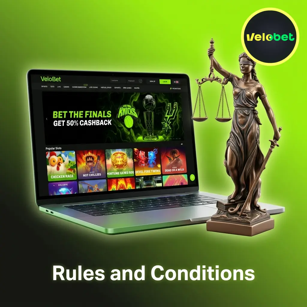Velobet Terms and Conditions rules for UK players covering age, accounts, bonuses, withdrawals, and bet policies