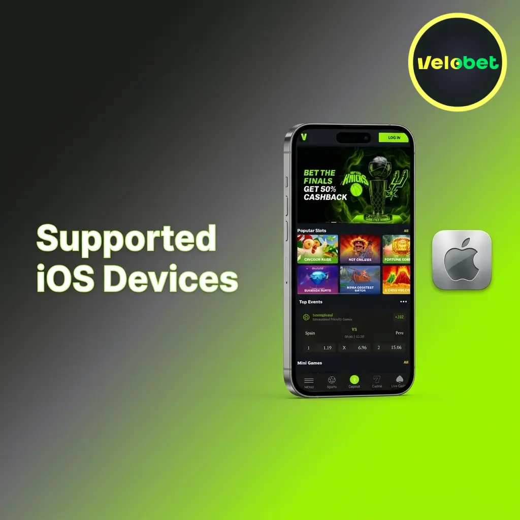 List of iOS devices compatible with Velobet PWA including iPhone and iPad models running iOS 14.0 or later