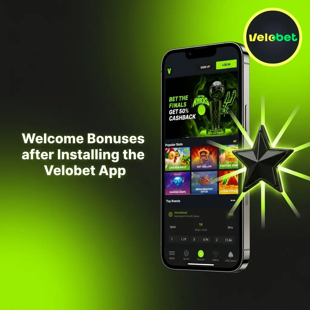 Velobet app welcome bonuses: 150% sports bonus, 330% casino bonus, free bets, reload offers and cashback for UK players